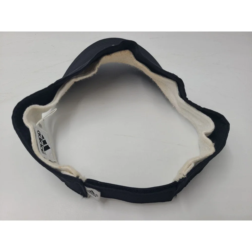 Vintage Adidas Sun Golf Visor Adjustable (Fits Small) Hat Cap Nylon Tennis Black
